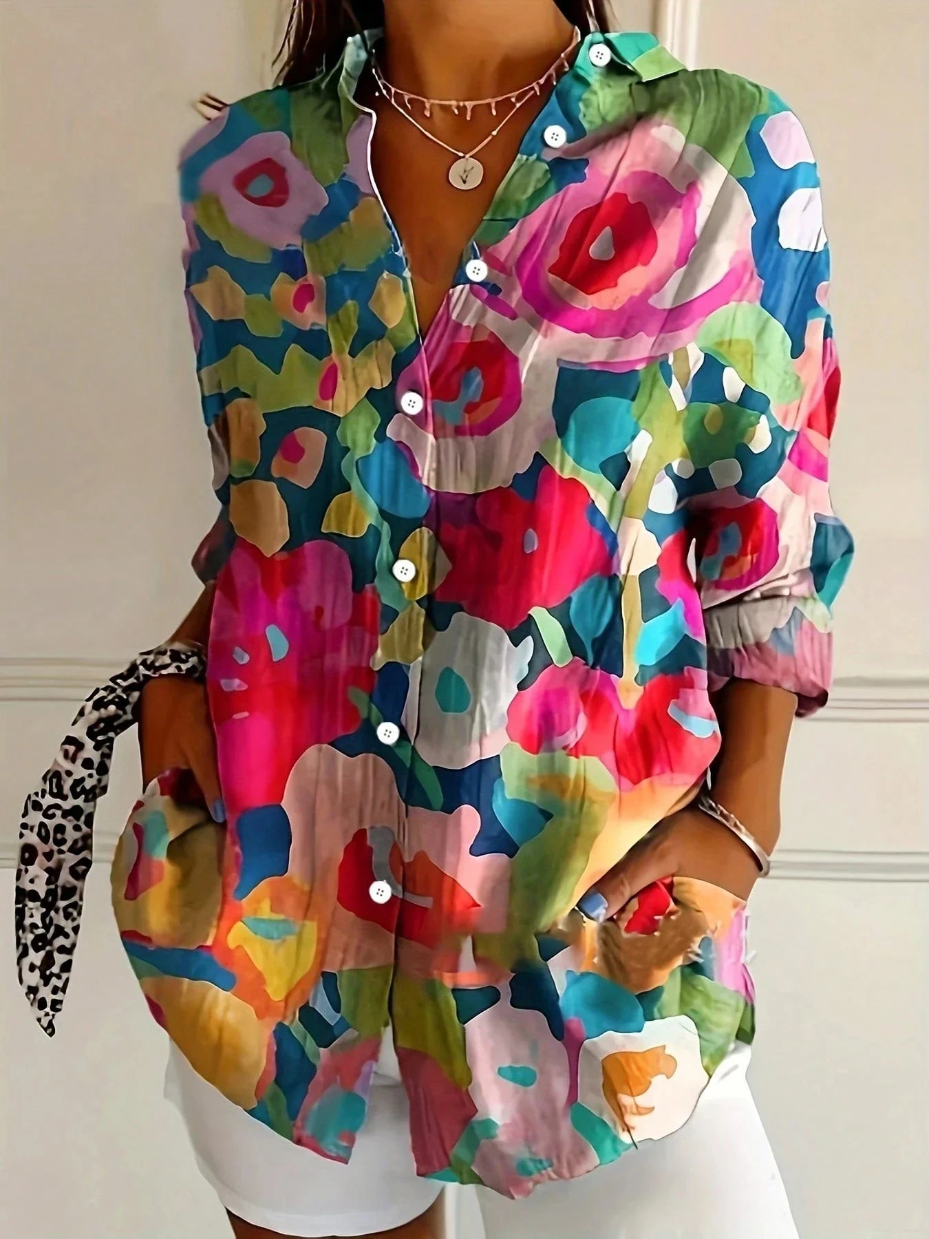 Ruby Playful Print Relaxed Blouse
