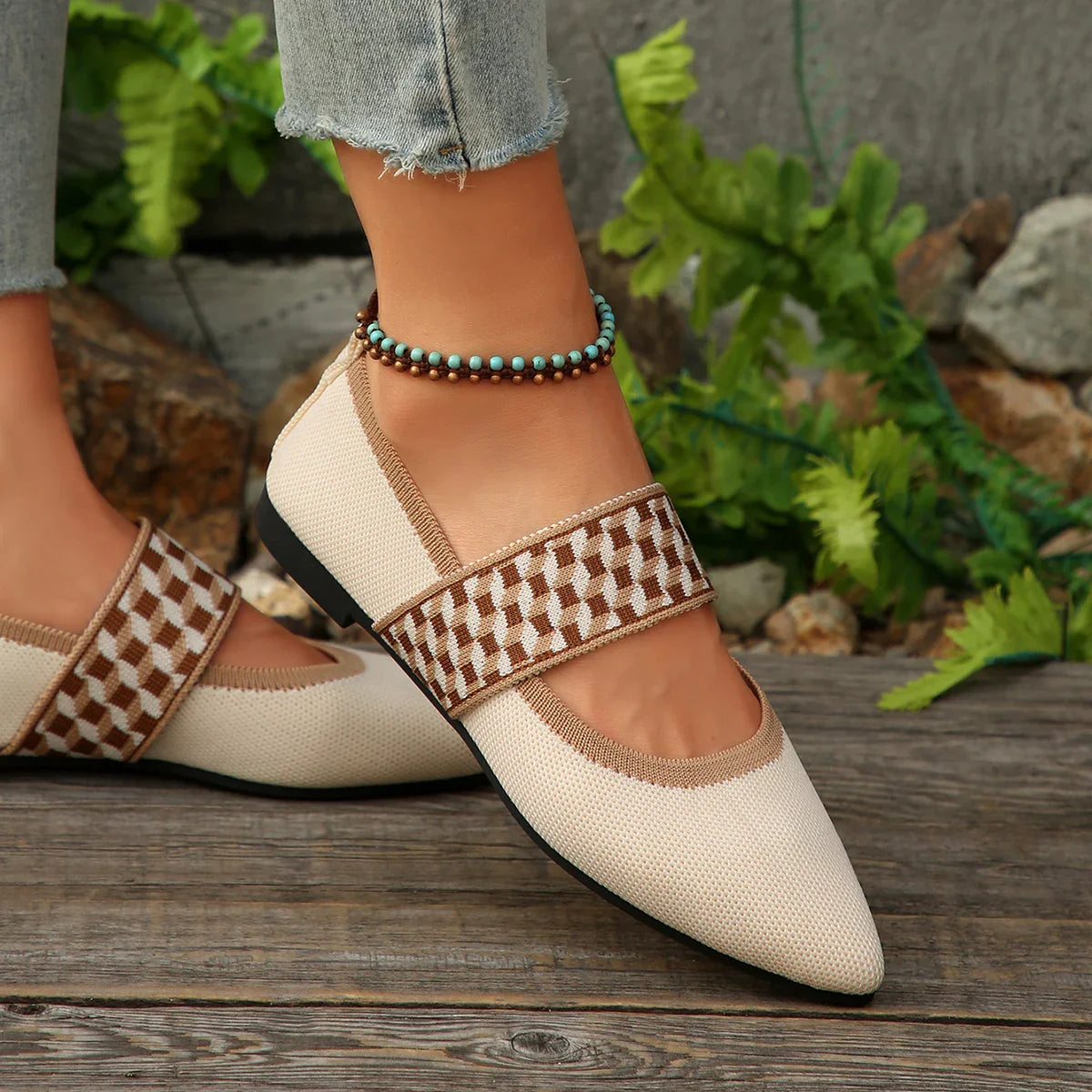 Sienna Monroe Knit Flats