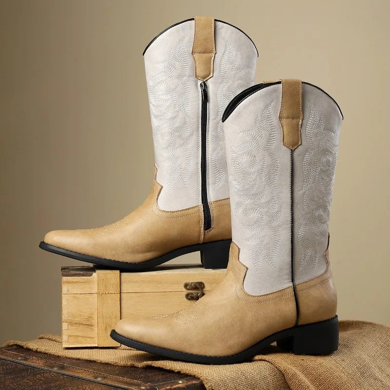 Ethan Morgan Embroidered Comfort Cowboy Boots