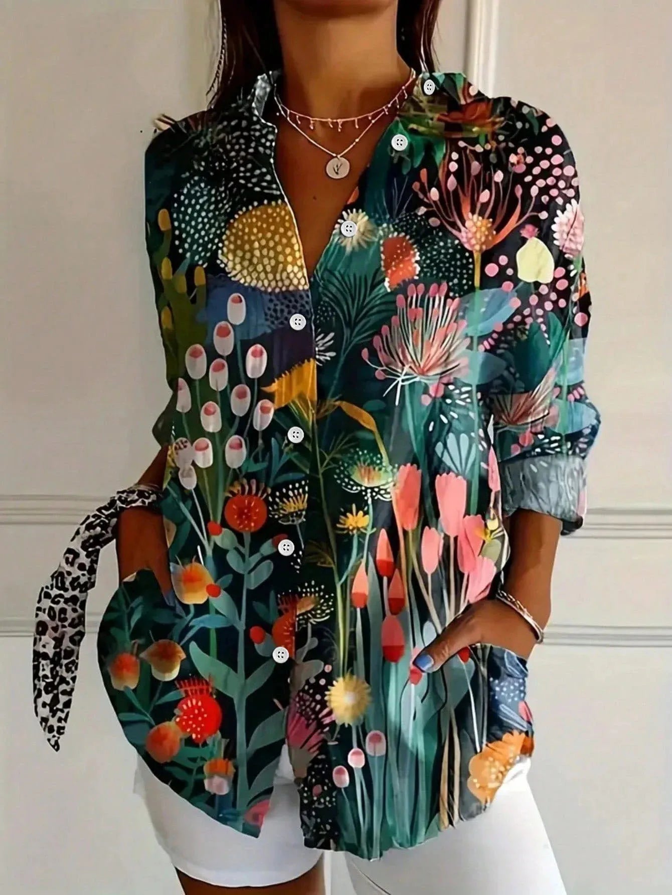 Ruby Playful Print Relaxed Blouse