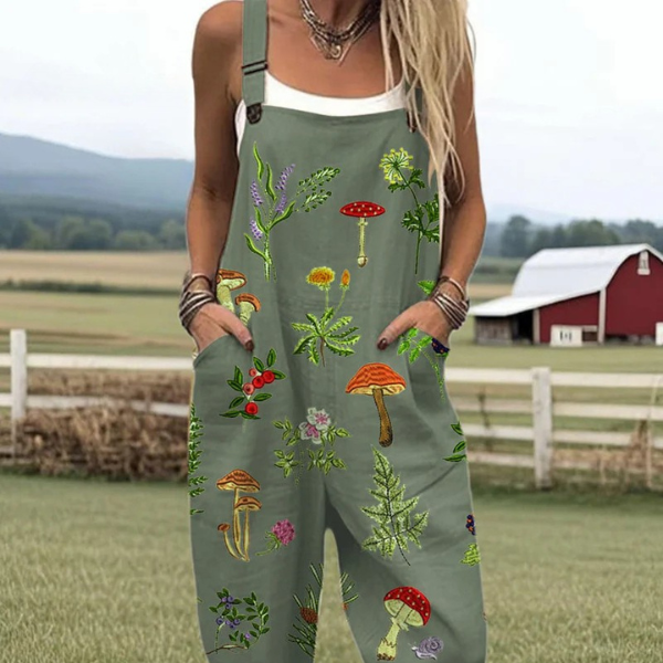 Poppy Floral Embroidered Jumpsuit