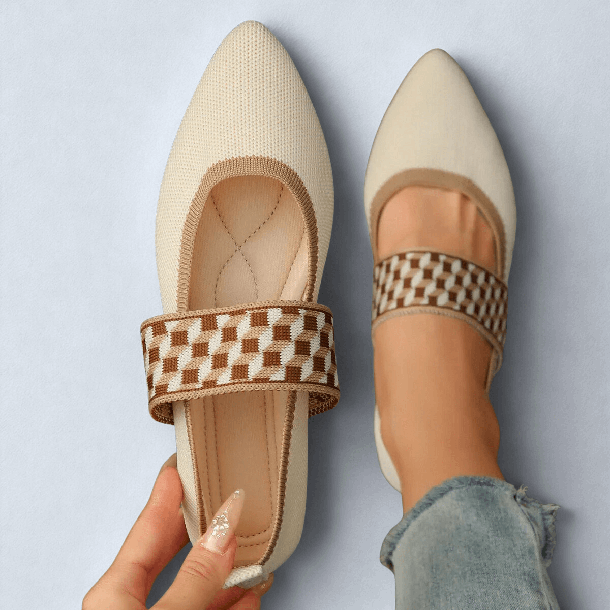 Sienna Monroe Knit Flats