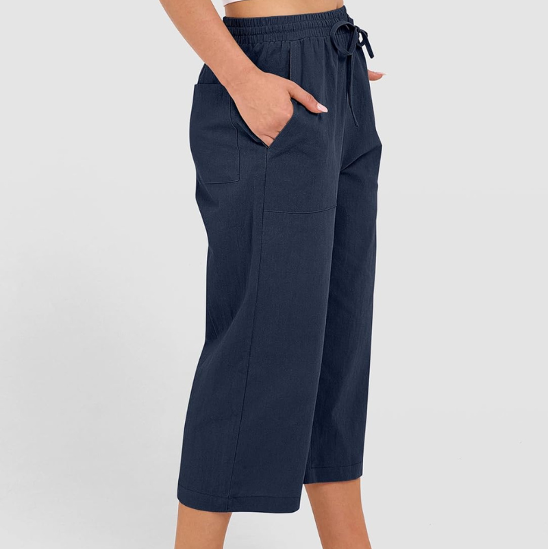 Audrey Stone Relaxed Cropped Pants