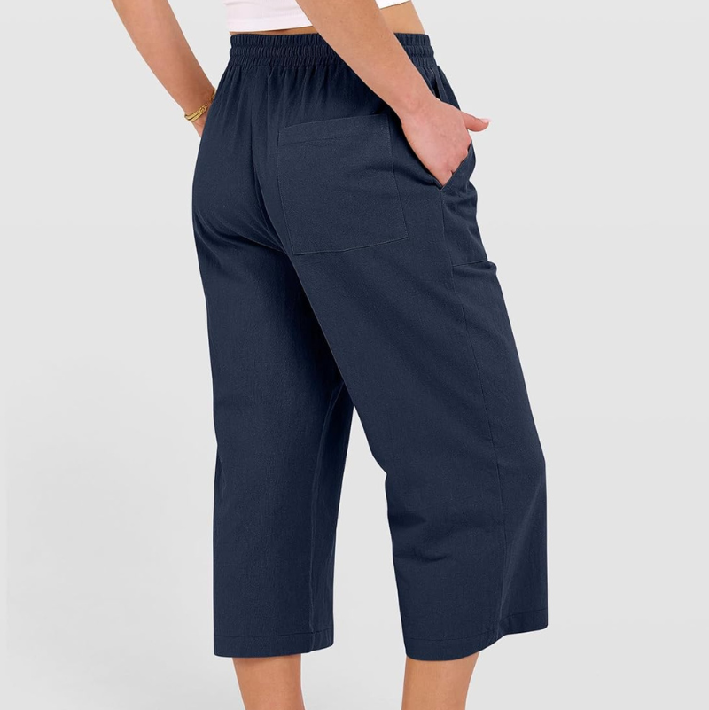 Audrey Stone Relaxed Cropped Pants