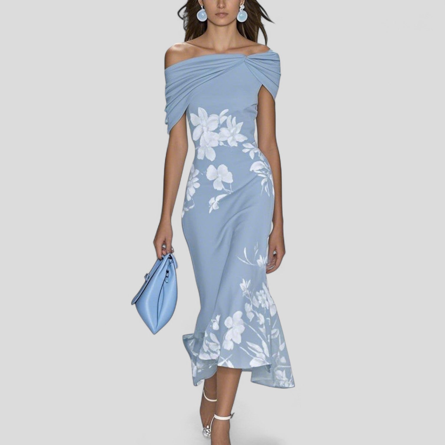Amelia Statement Print Midi Dress