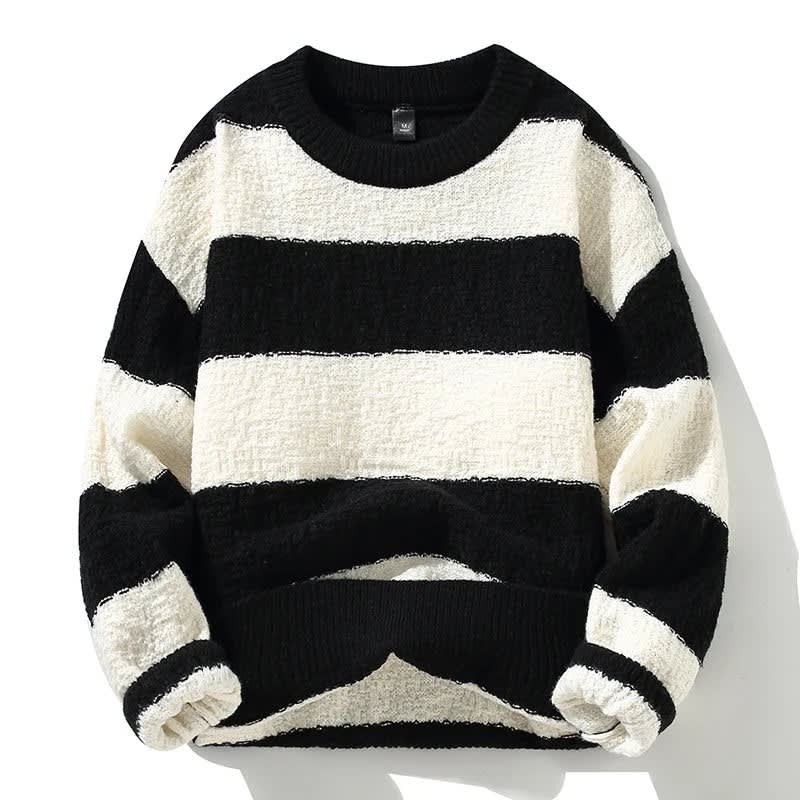 Griffin Striped Chunky Knit Sweater_4