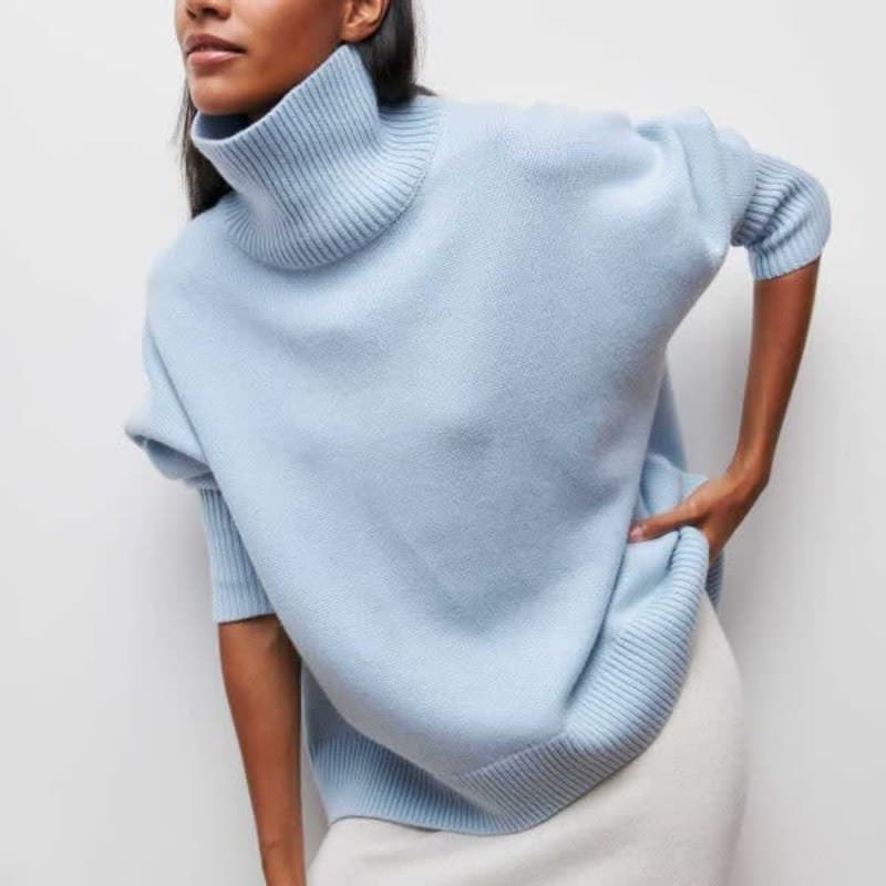 Sloane Short Sleeve Turtleneck Sweater_1