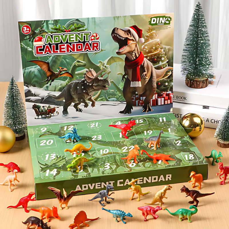 Dino Advent Calendar 2026 with 24 Roaring Dinosaur Surprises Holiday Countdown for Kids_2