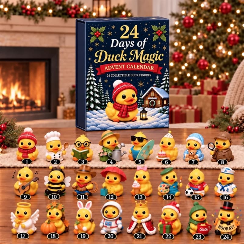 Duck Advent Calendar 2026 with 24 Costumed Duck Figures Holiday Countdown_1