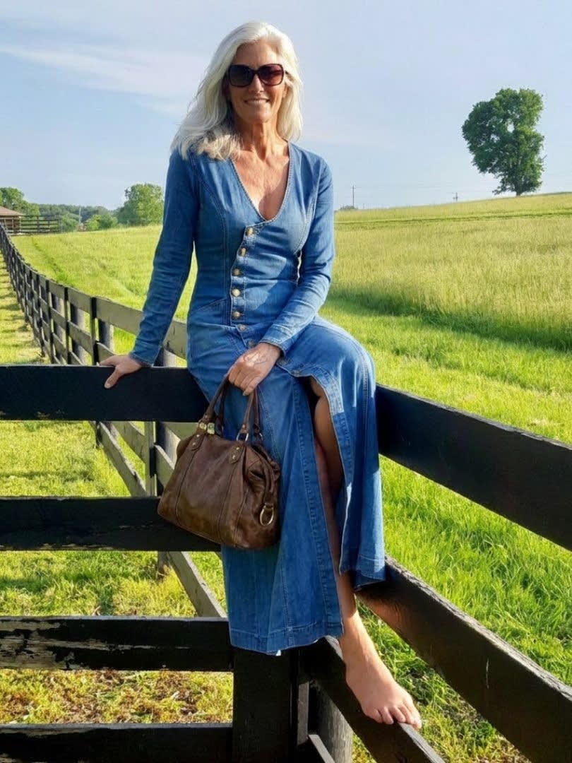 Casilda Denim Button Front Maxi Dress_9