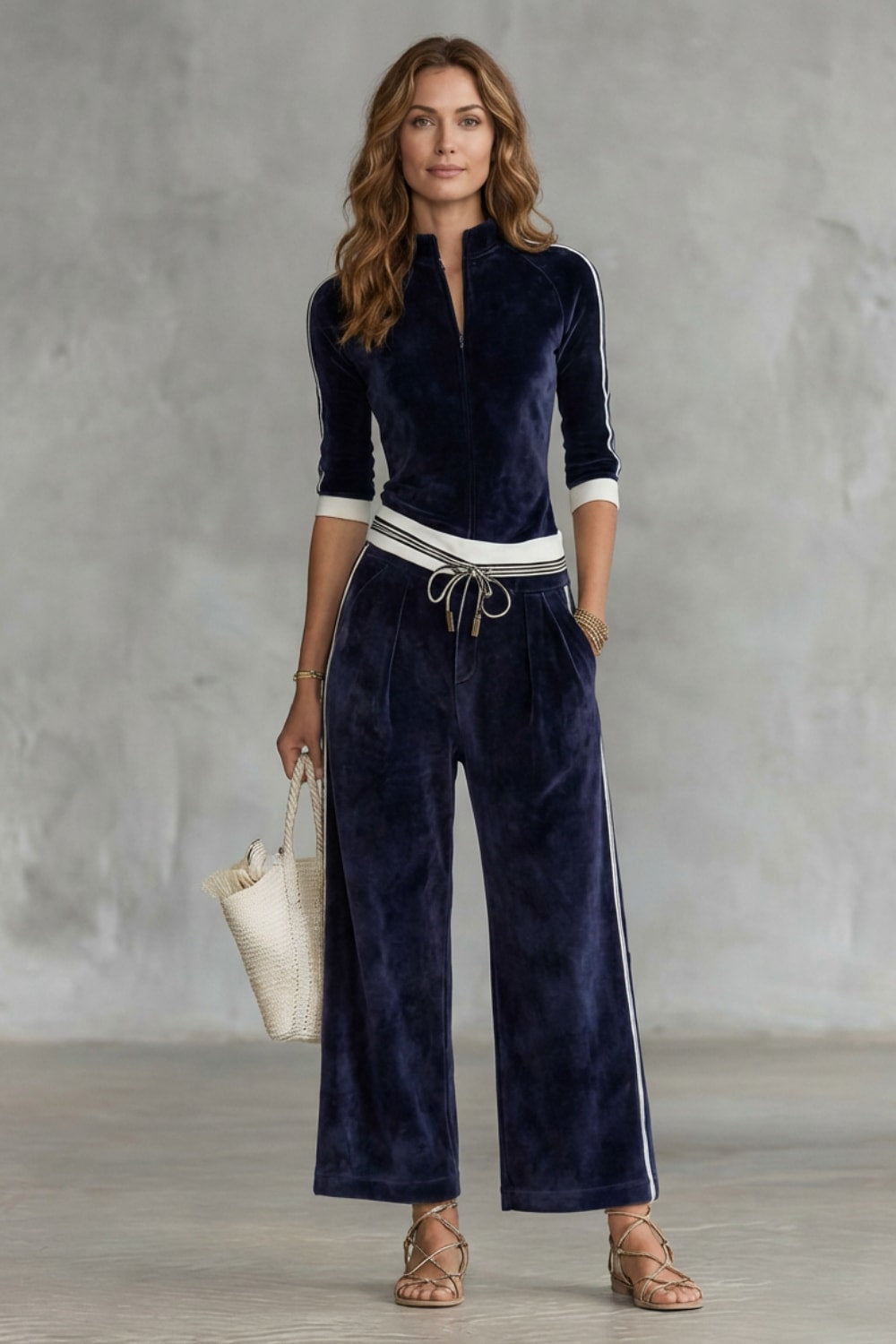 Dakota Velour Wide Leg Two Piece Set_2