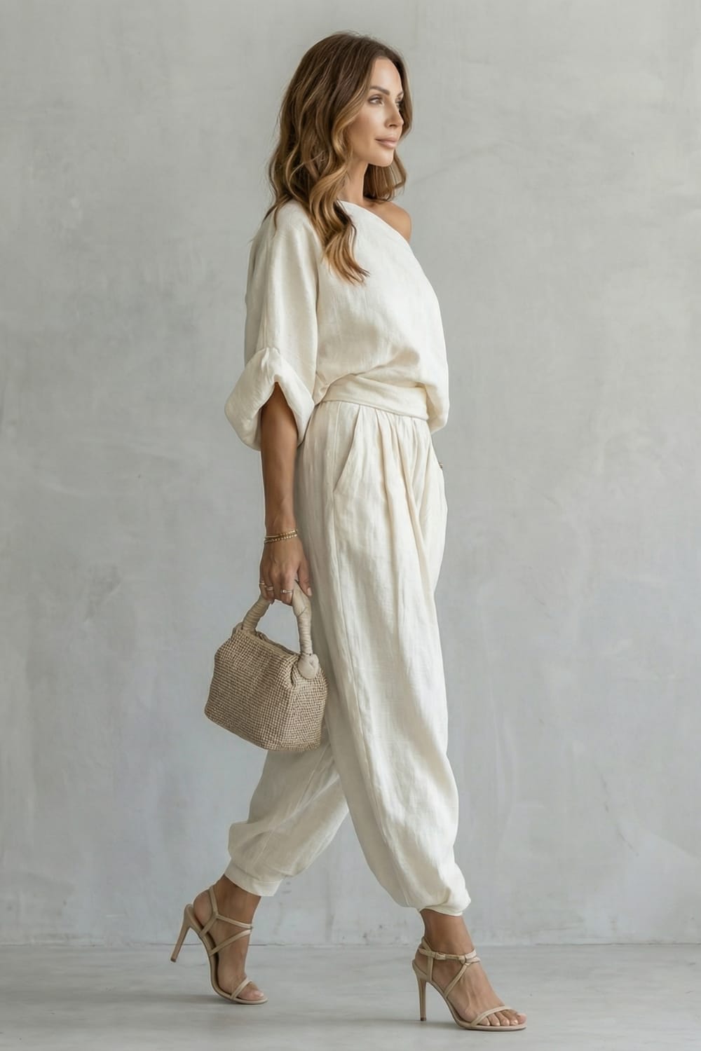 Darcy Off Shoulder Tapered Two Piece Set_3