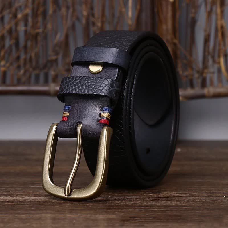Aaron Embossed Leather Belt_3