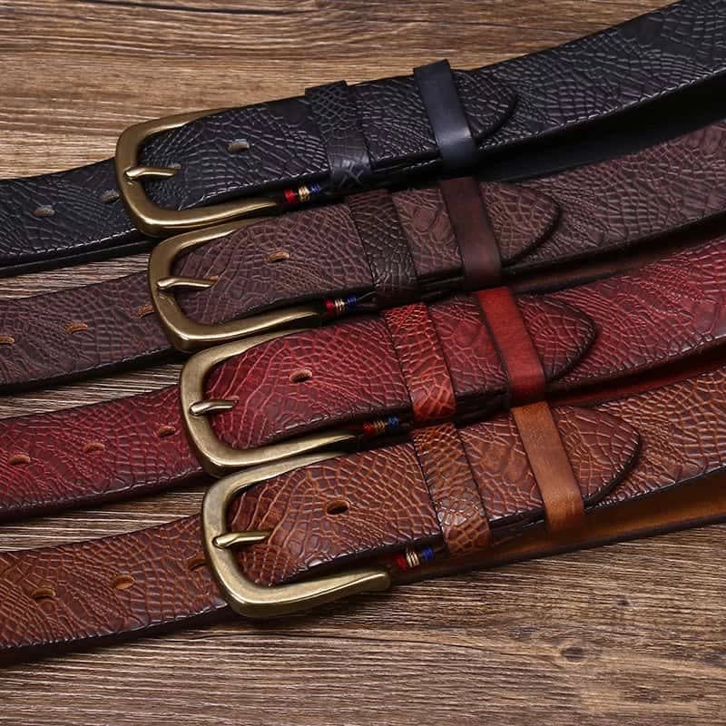 Aaron Embossed Leather Belt_6