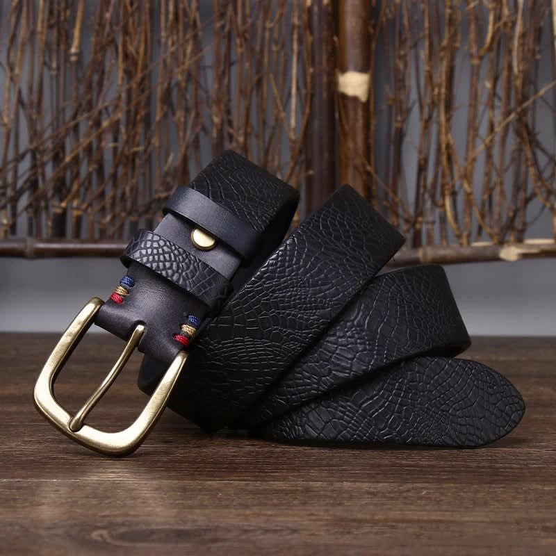 Aaron Embossed Leather Belt_7