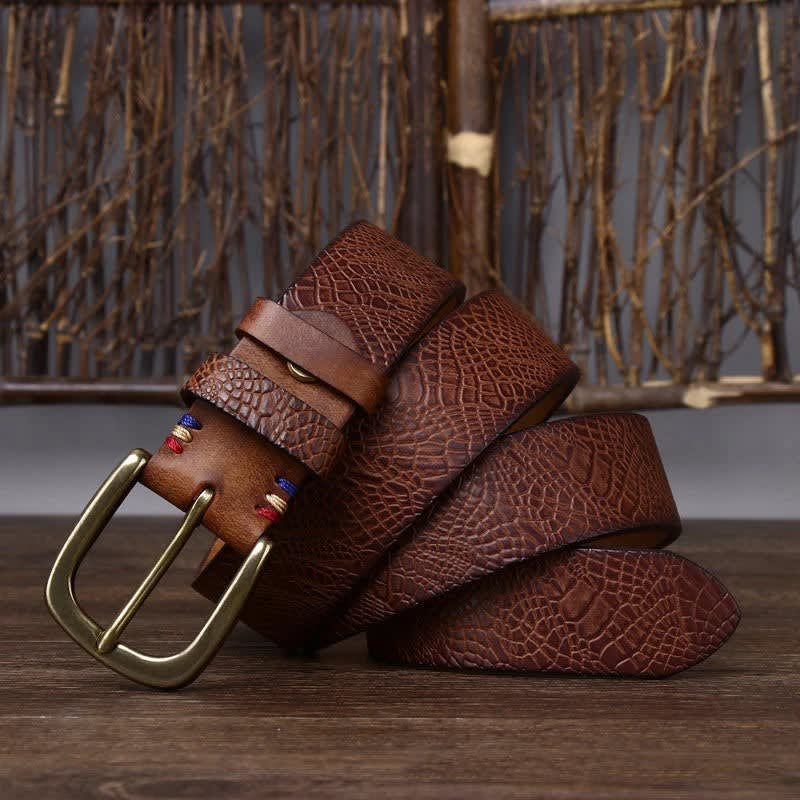 Aaron Embossed Leather Belt_9