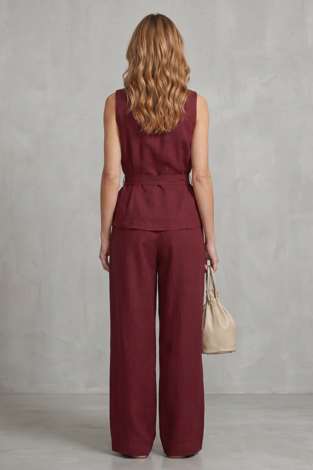 Dana Tie Waist Wide Leg Two Piece Set_4
