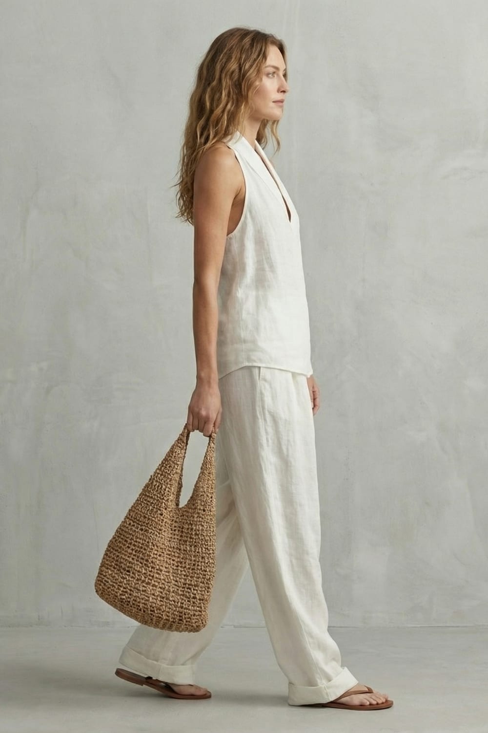 Demi Cotton Wide Leg Two Piece Set_3