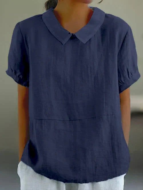 Delilah Cotton Collared Blouse_4
