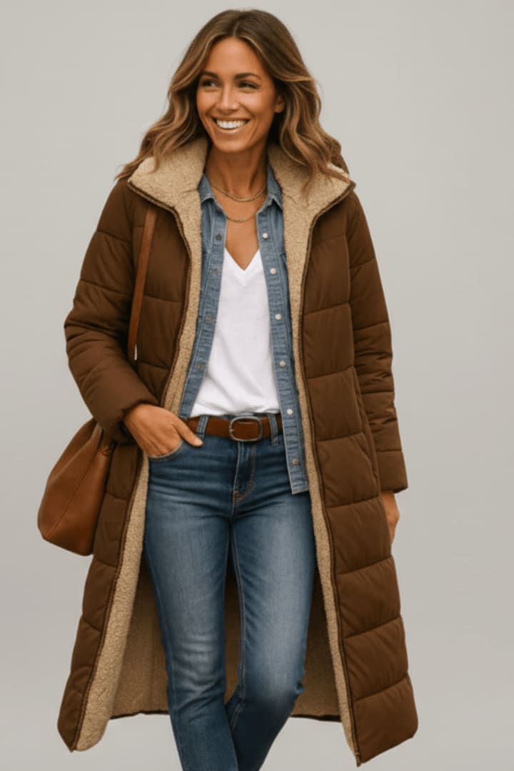 Elvira Sherpa Lined Maxi Puffer Coat_9