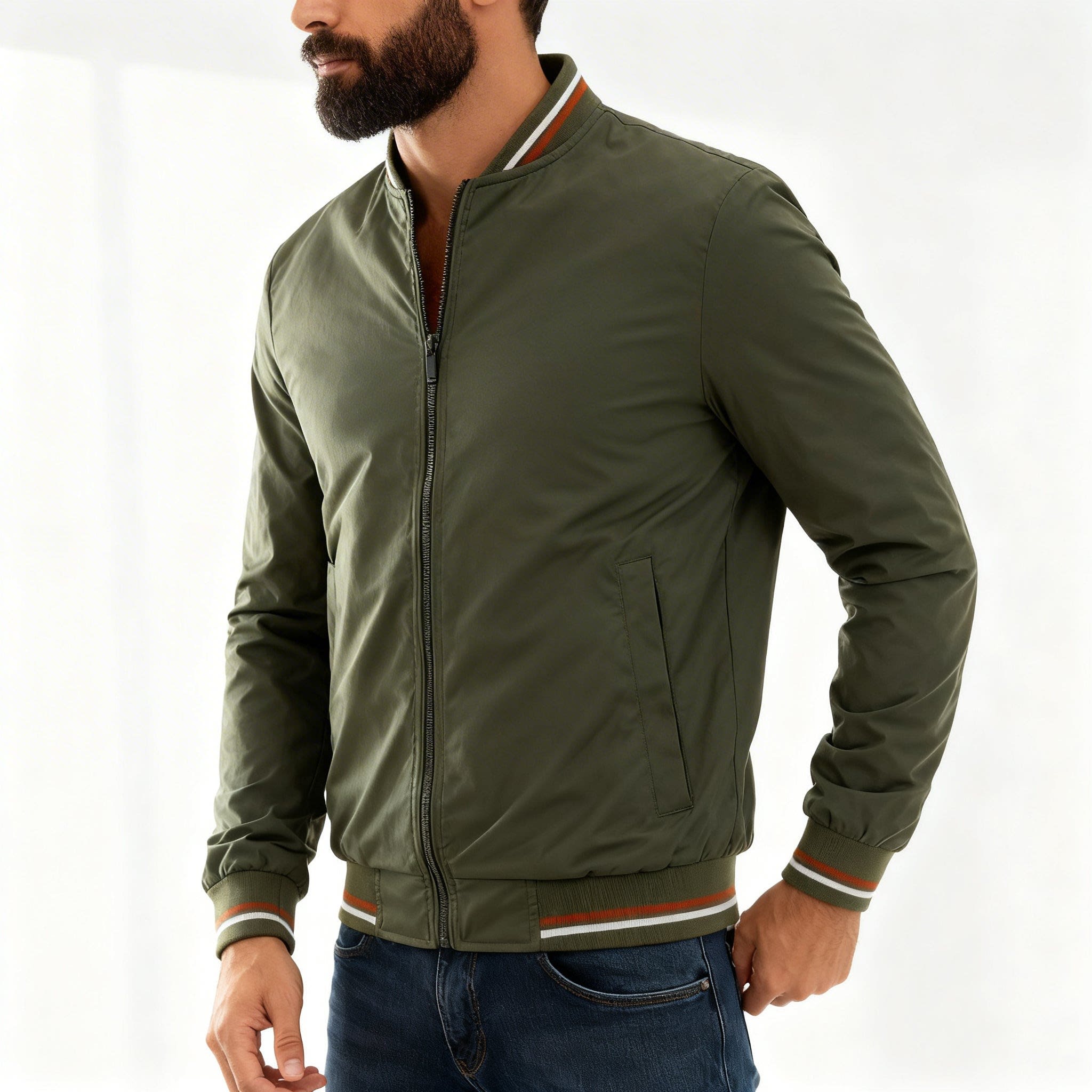 Brendan Lightweight Water Resistant Bomber Jacket_5