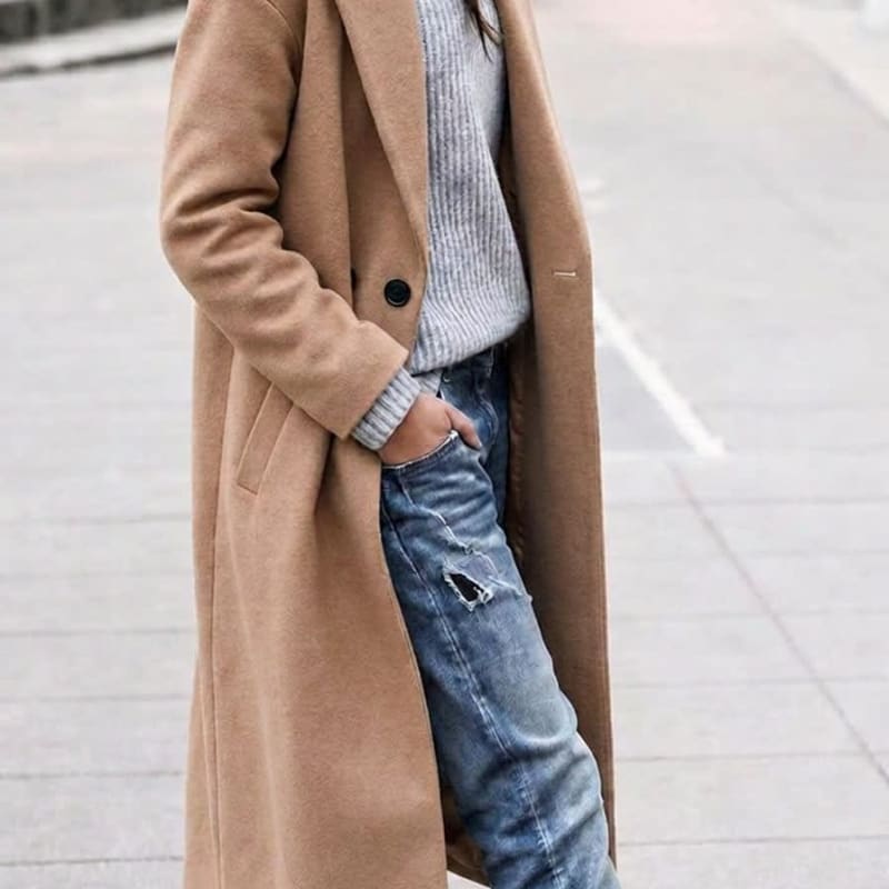 Nerina Oversized Longline Lapel Coat_1