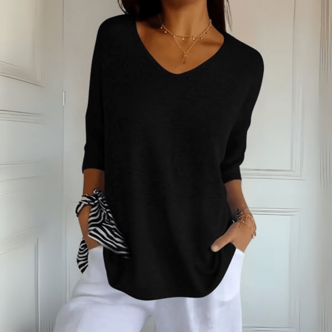 Sophia Grace V-Neck Knit Tunic Top