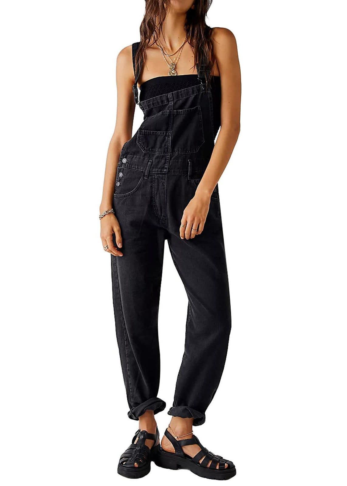 Flavia Denim Straight Leg Overalls_4