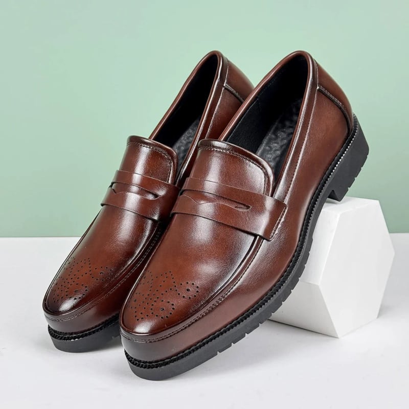 Herbert Arch Support Leather Penny Loafers_1