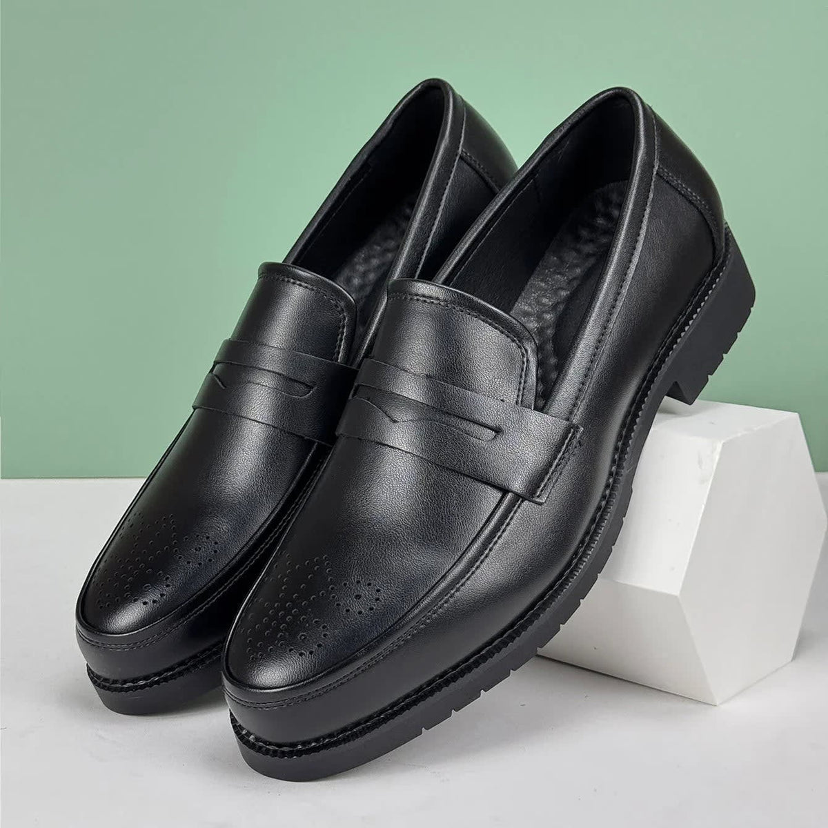 Herbert Arch Support Leather Penny Loafers_2