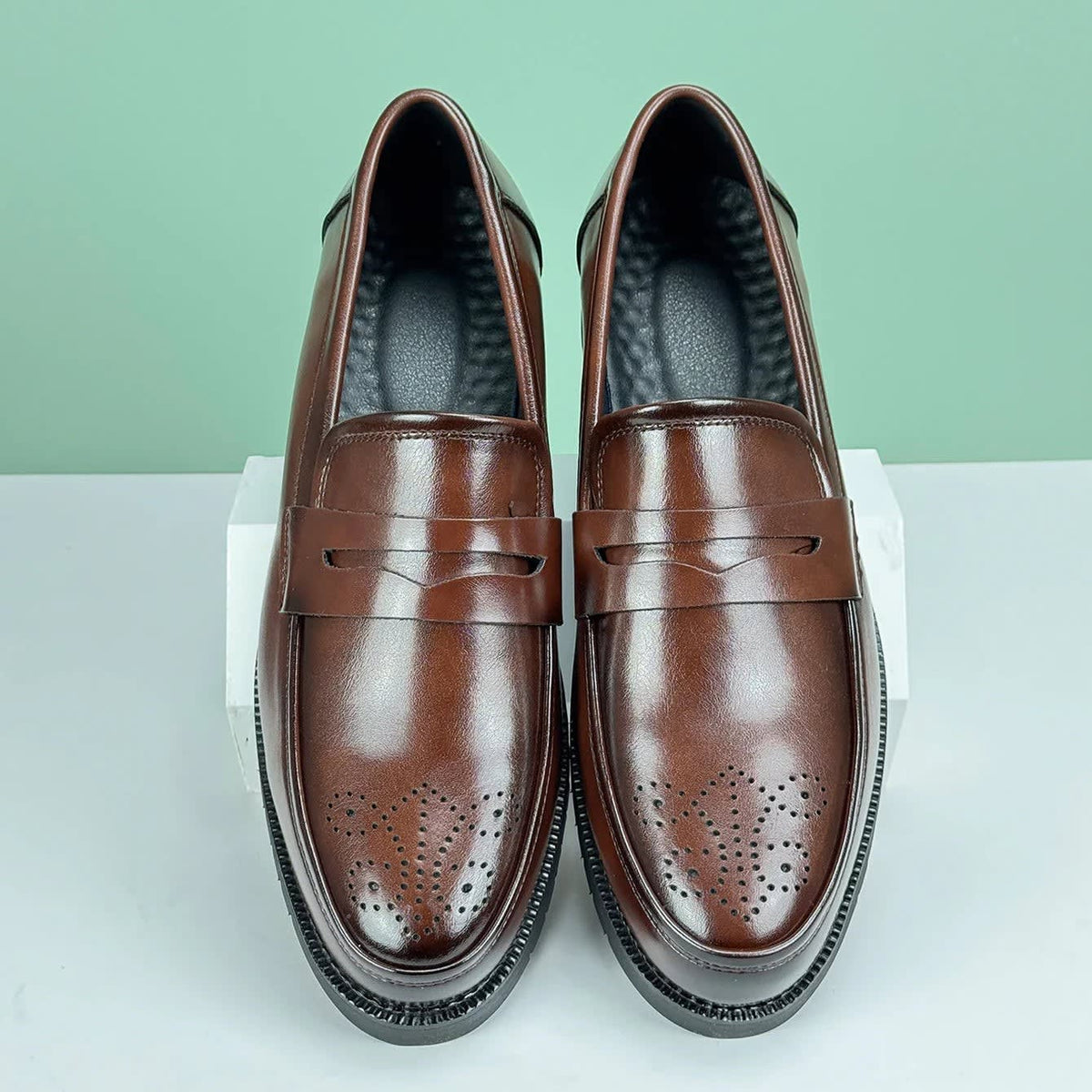 Herbert Arch Support Leather Penny Loafers_5