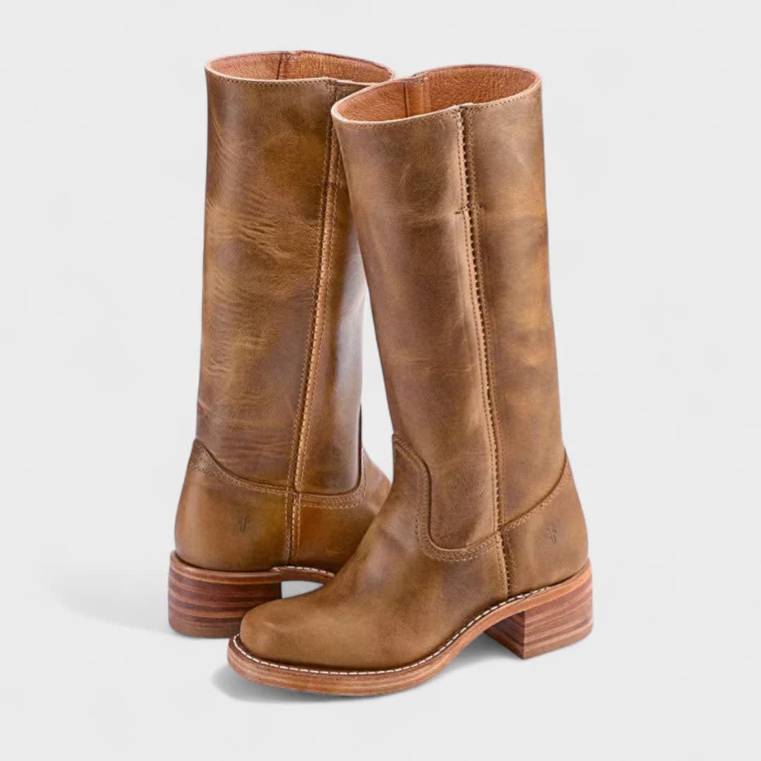 Lexi Leather Block Heel Riding Boots_3