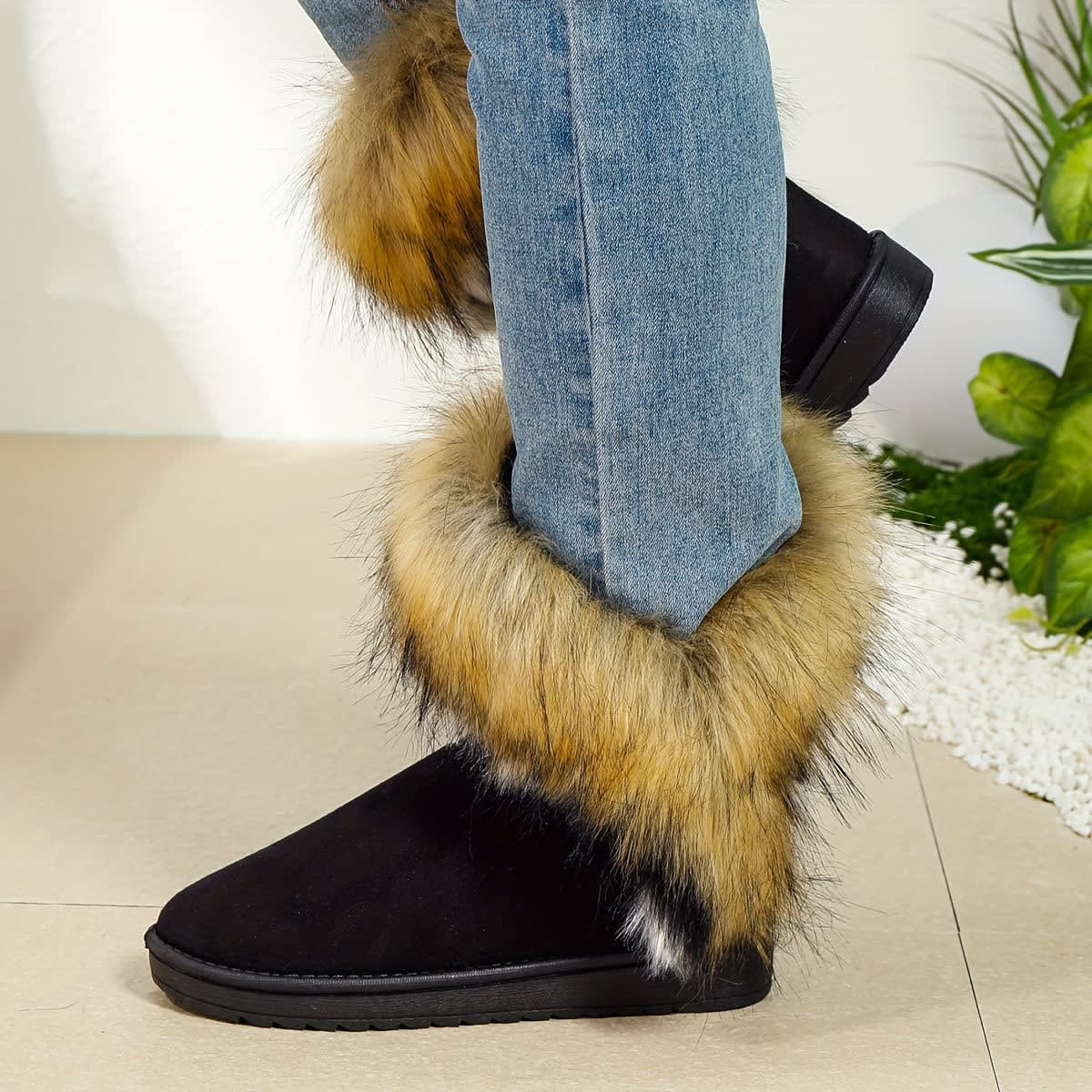 Annika Faux Fur Cuff Snow Boots_12
