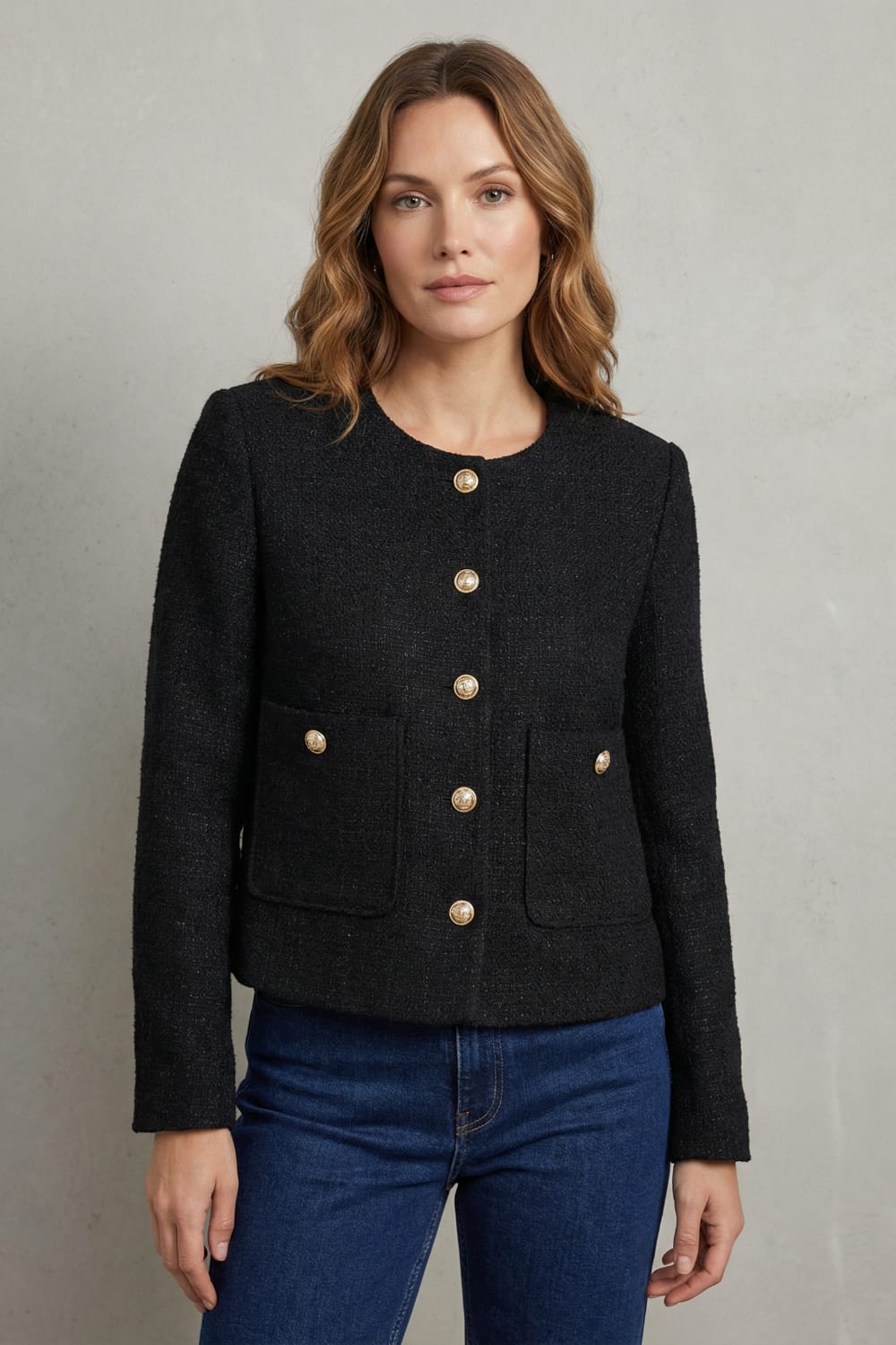 Gilberte Cropped Tweed Blazer_2