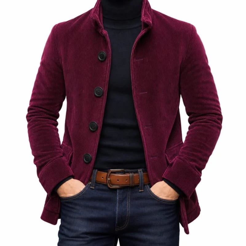 Chester Corduroy Stand Collar Jacket_1