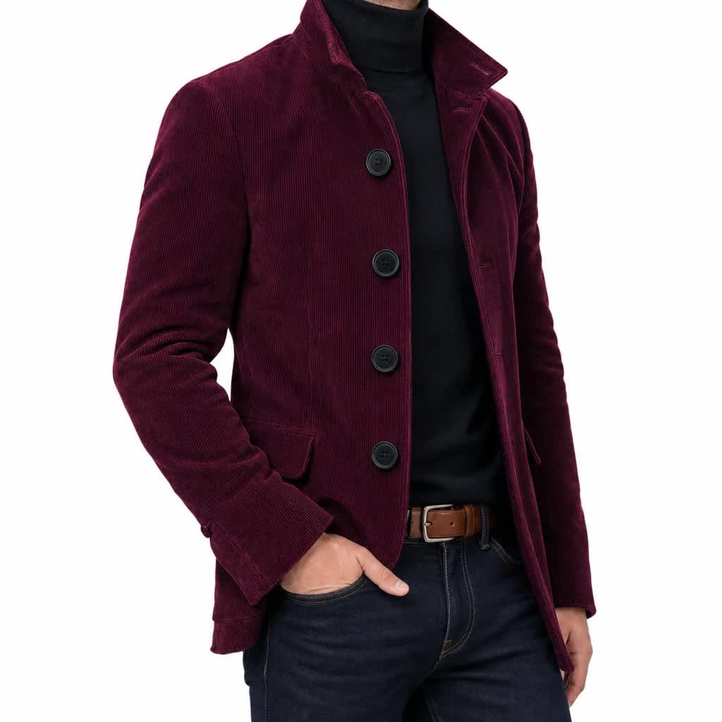Chester Corduroy Stand Collar Jacket_2