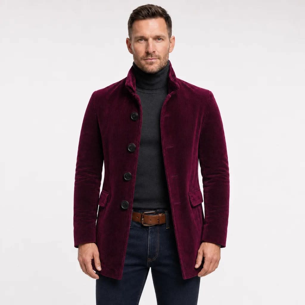 Chester Corduroy Stand Collar Jacket_3