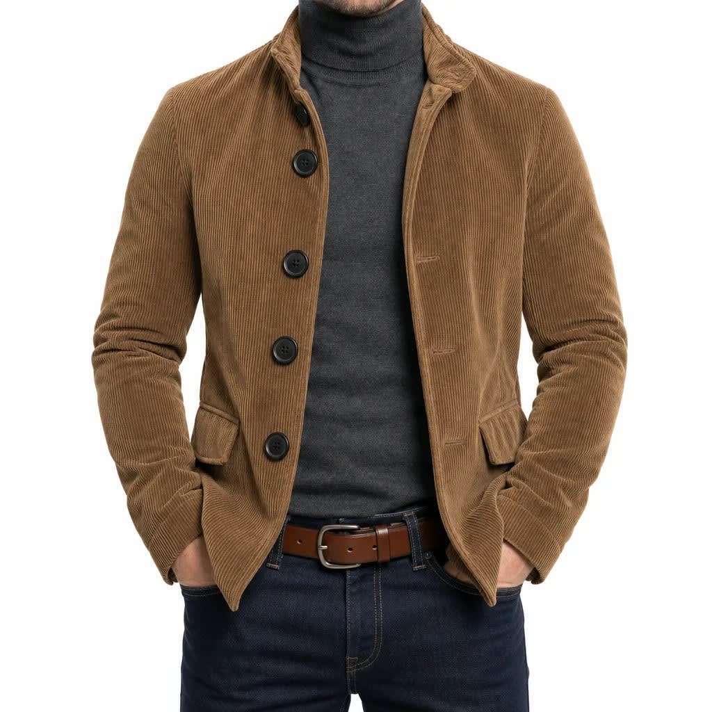 Chester Corduroy Stand Collar Jacket_4