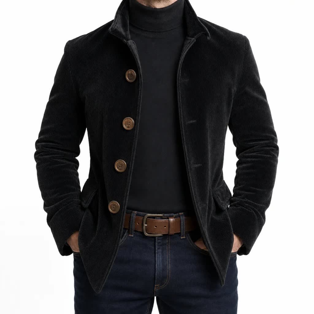 Chester Corduroy Stand Collar Jacket_5