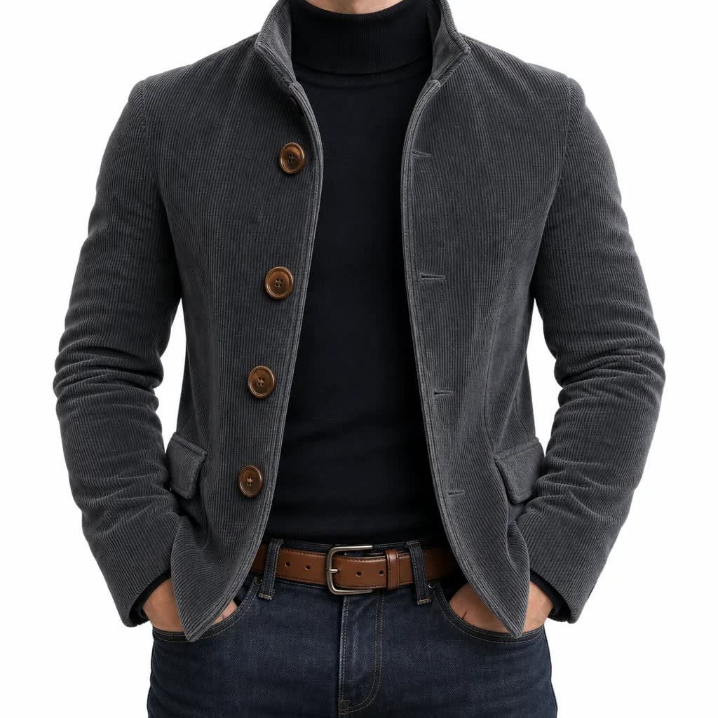 Chester Corduroy Stand Collar Jacket_6