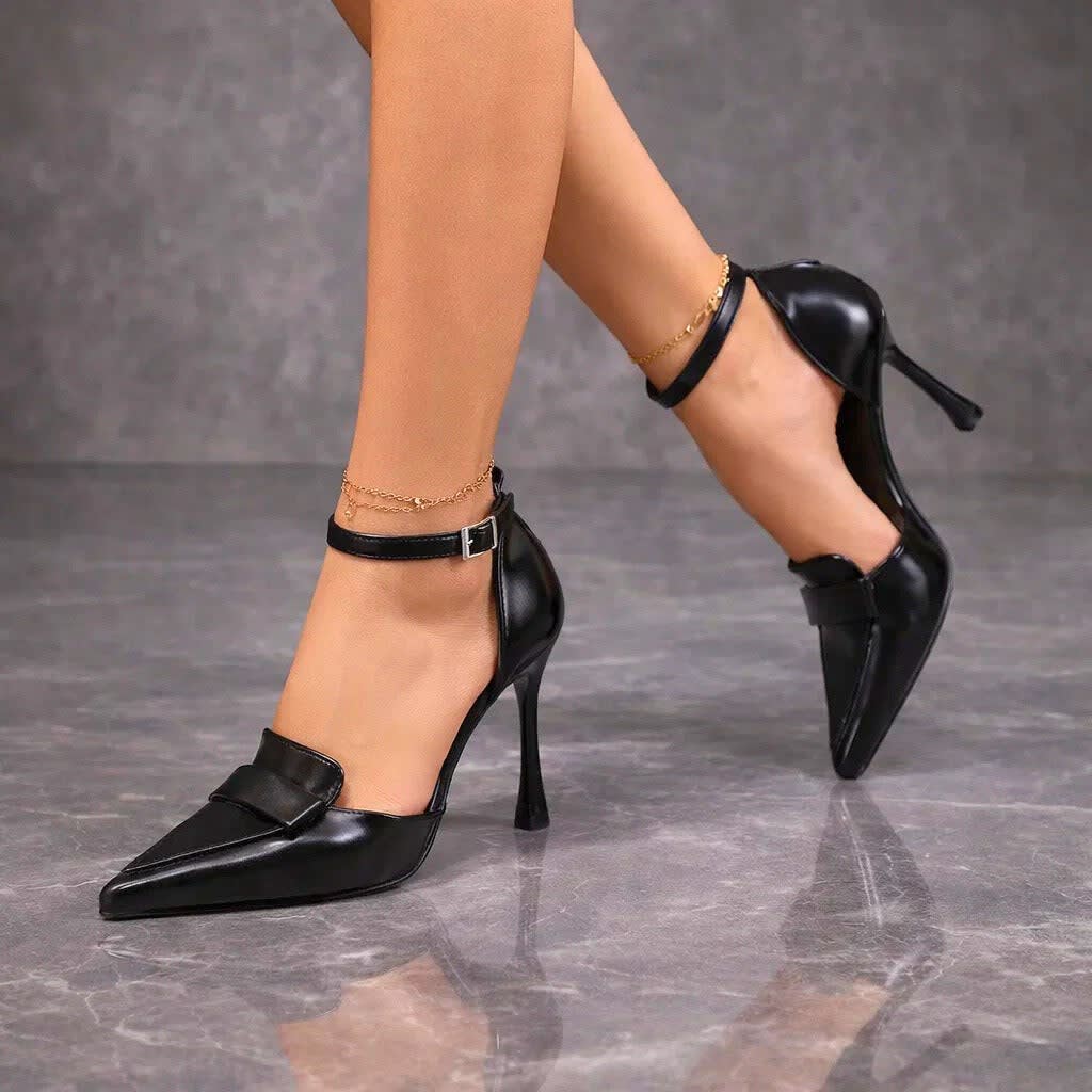 Larissa Pointed Toe Ankle Strap Stiletto Pumps_4
