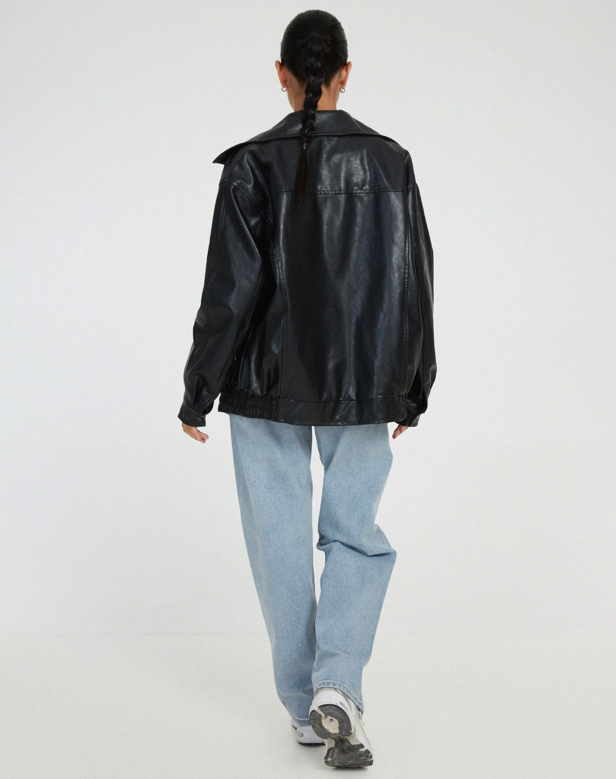 Alyssa Faux Leather Oversized Bomber Jacket_6