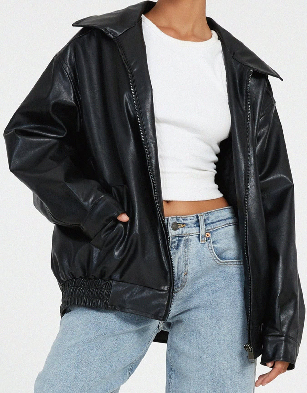 Alyssa Faux Leather Oversized Bomber Jacket_7