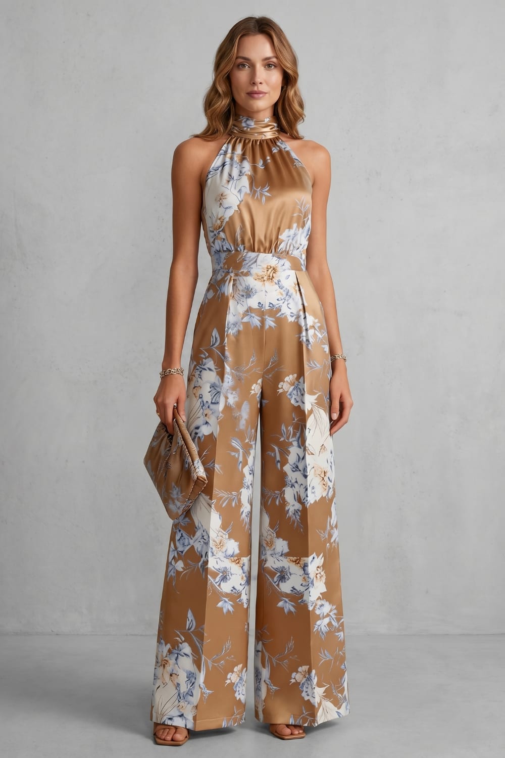 Venetia Floral Halter Wide Leg Jumpsuit_2