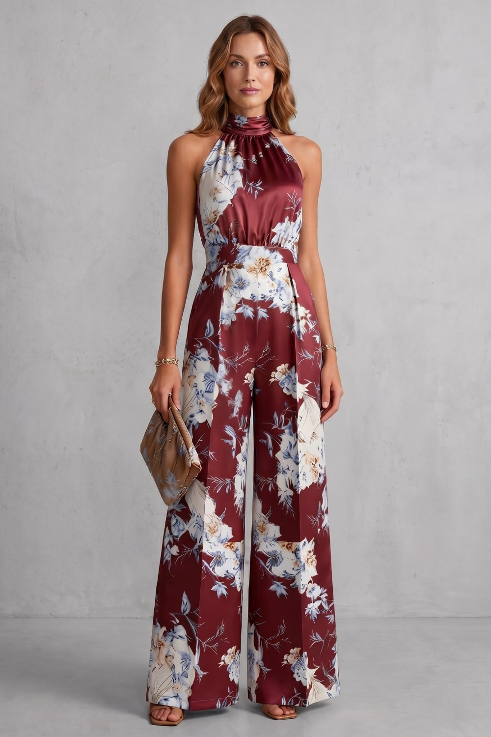 Venetia Floral Halter Wide Leg Jumpsuit_6