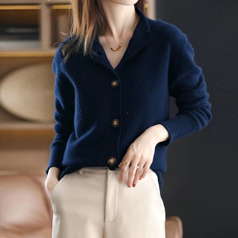 Brooke Mock Neck Cashmere Blend Cardigan_4