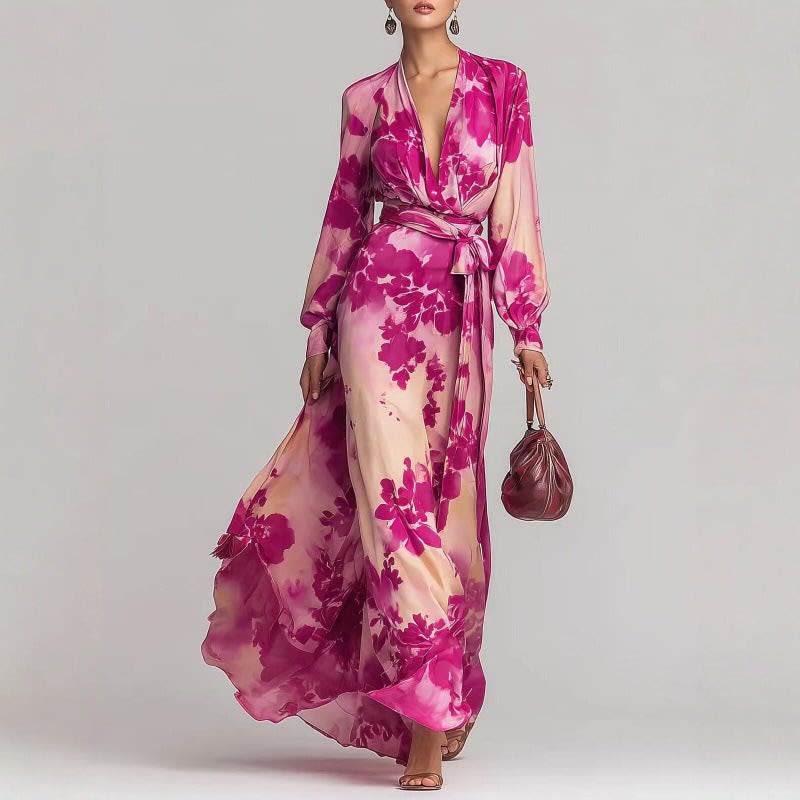 Encarna Floral Wrap Maxi Dress_8