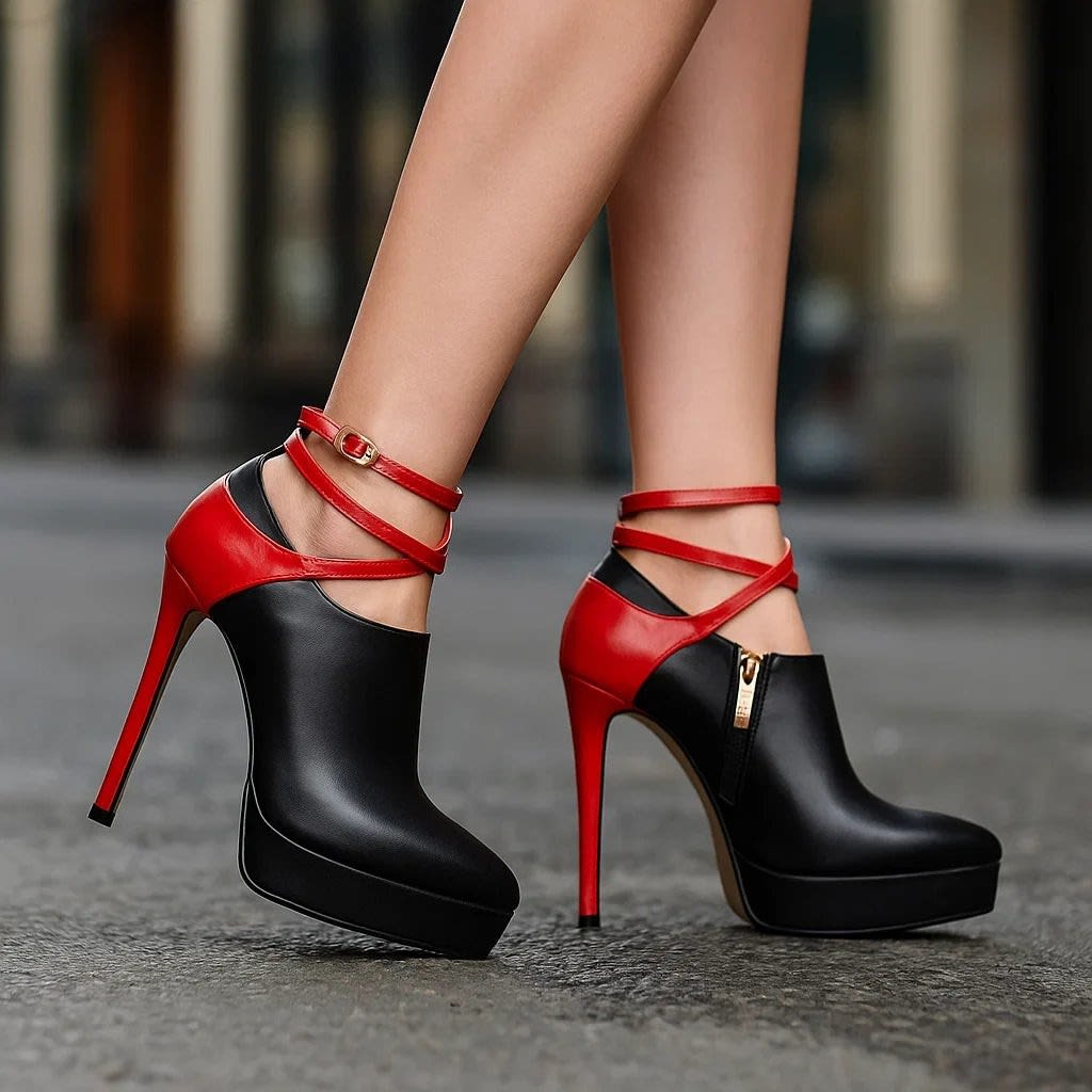 Brooke Two Tone Platform Stiletto Heels_5
