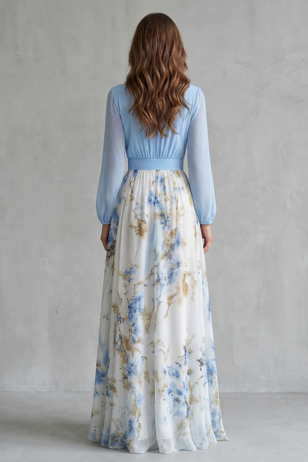 Zoraida Floral Chiffon Maxi Dress_4