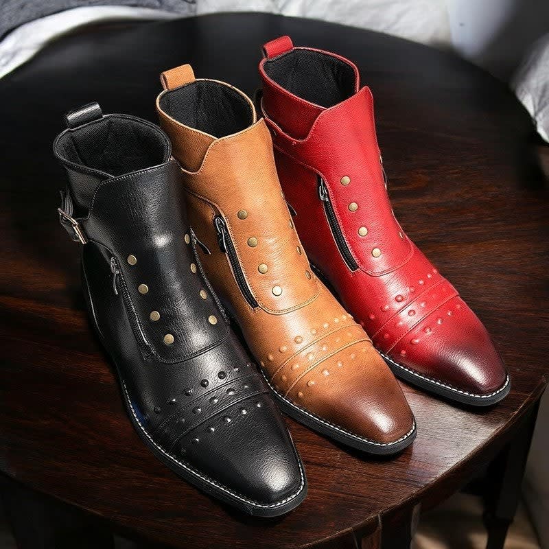 Axel Studded Leather Ankle Boots_2